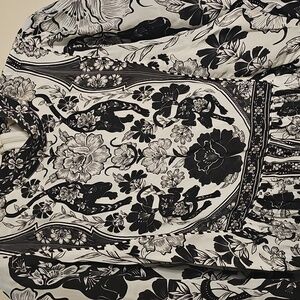 FARMRIO off white flower leopards dress